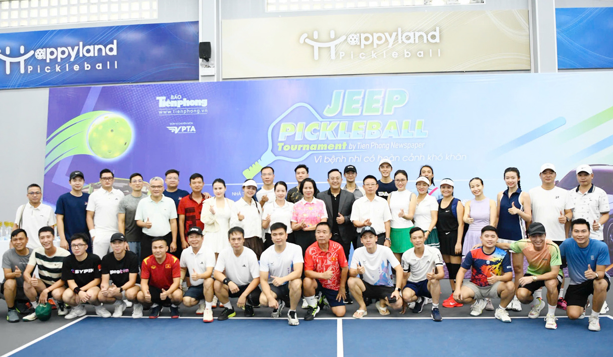 Giải JEEP Pickleball Tournament vì bệnh nhi có hoàn cảnh khó khăn